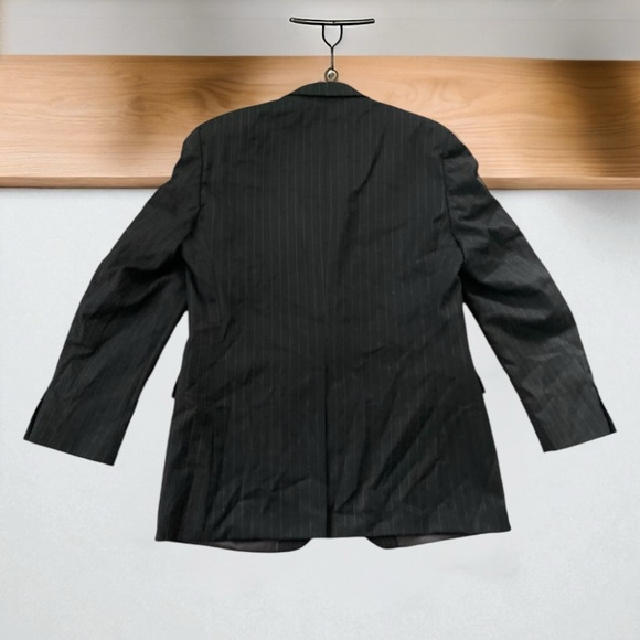 Ralph Lauren Pinstripe Wool Blazer Jacket 43L - Picture 2 of 15